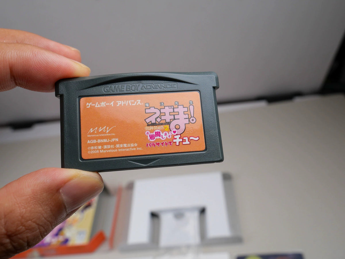 120926-toy-54 GBA game, Mr. Enchanted Neggie, original genuine cartridge, as shown in the picture, the box is full, the US product is nearly new, the chip memory, the function is normal, and the transparent protective box is delivered free of charge.
