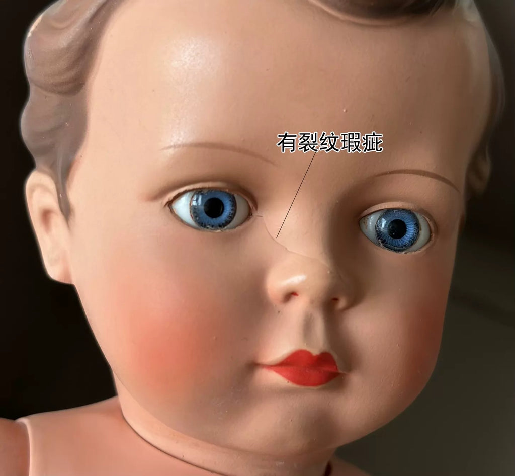 040926-doll-32 Antique German Cellulo Doll Little Turtle Glass Eye Doll