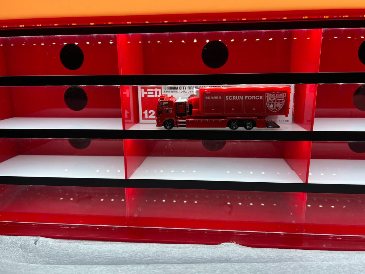 260926-toy-1 Tomica Domeka car model display cabinet specially placed long box