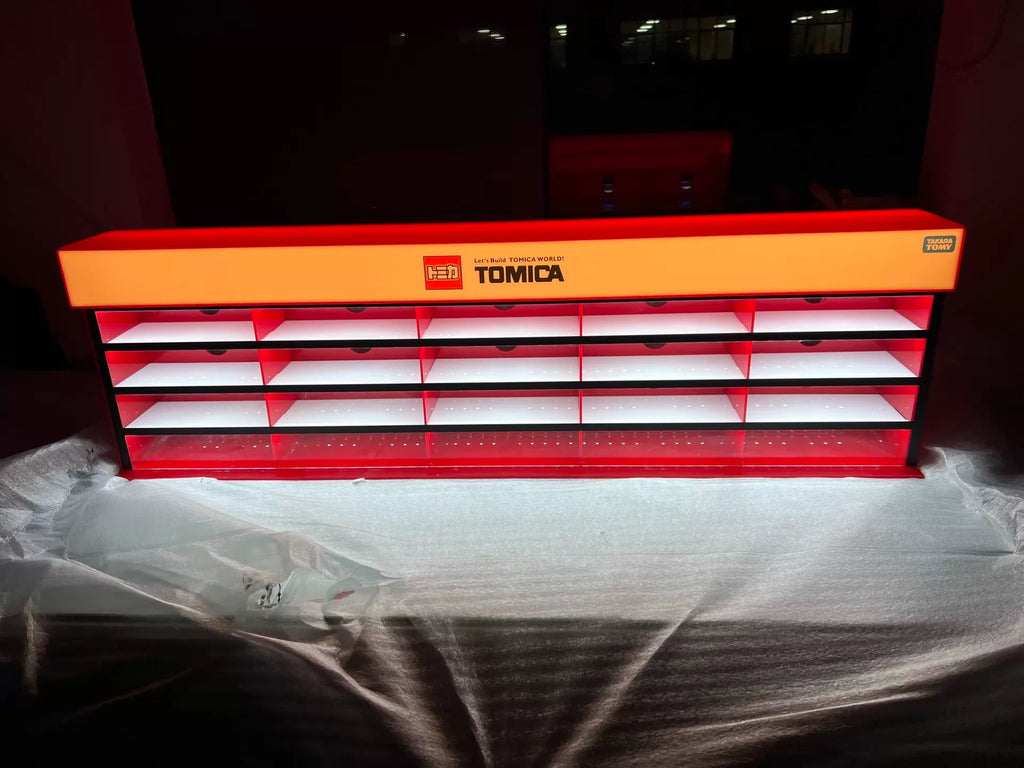 260926-toy-1 Tomica Domeka car model display cabinet specially placed long box