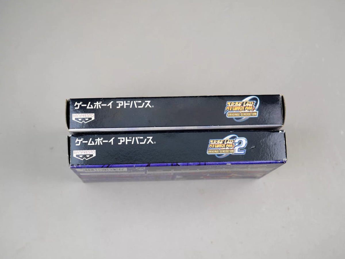 GBA game, Super Robot Wars OG1 + OG2. Original genuine cassette, as shown in the figure, the box is full, the state is good, the chip memory is normal, the two packages are priced, and the transparent protective box is delivered free of charge.