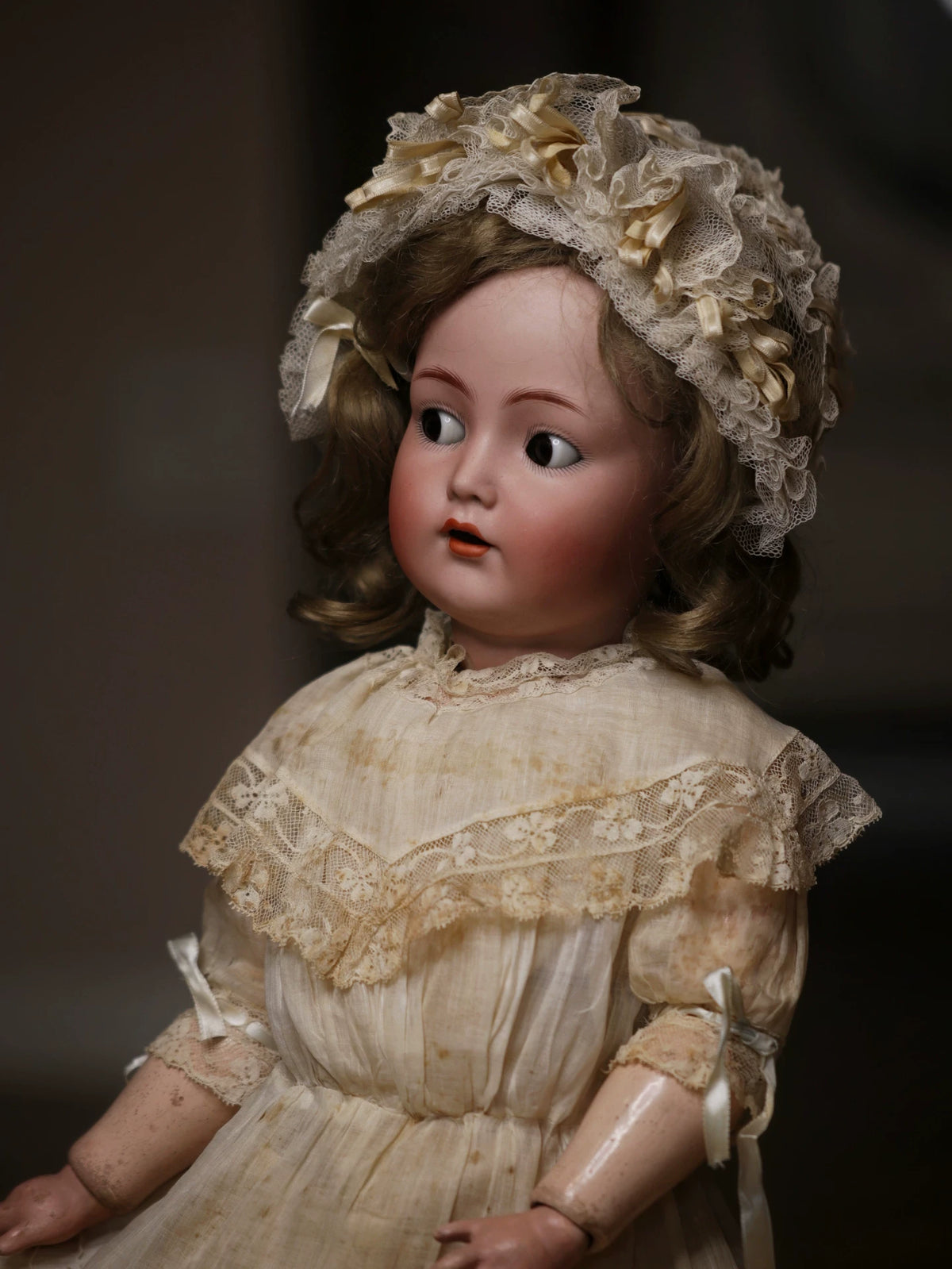 031026-toy-1 bisque doll 117n German antique ceramic with sound mechanism