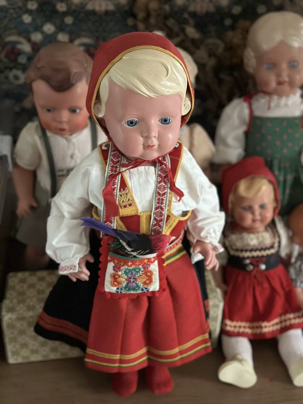 040926-doll-280 Antique German Cellulo Doll Little Turtle Glass Eye Doll