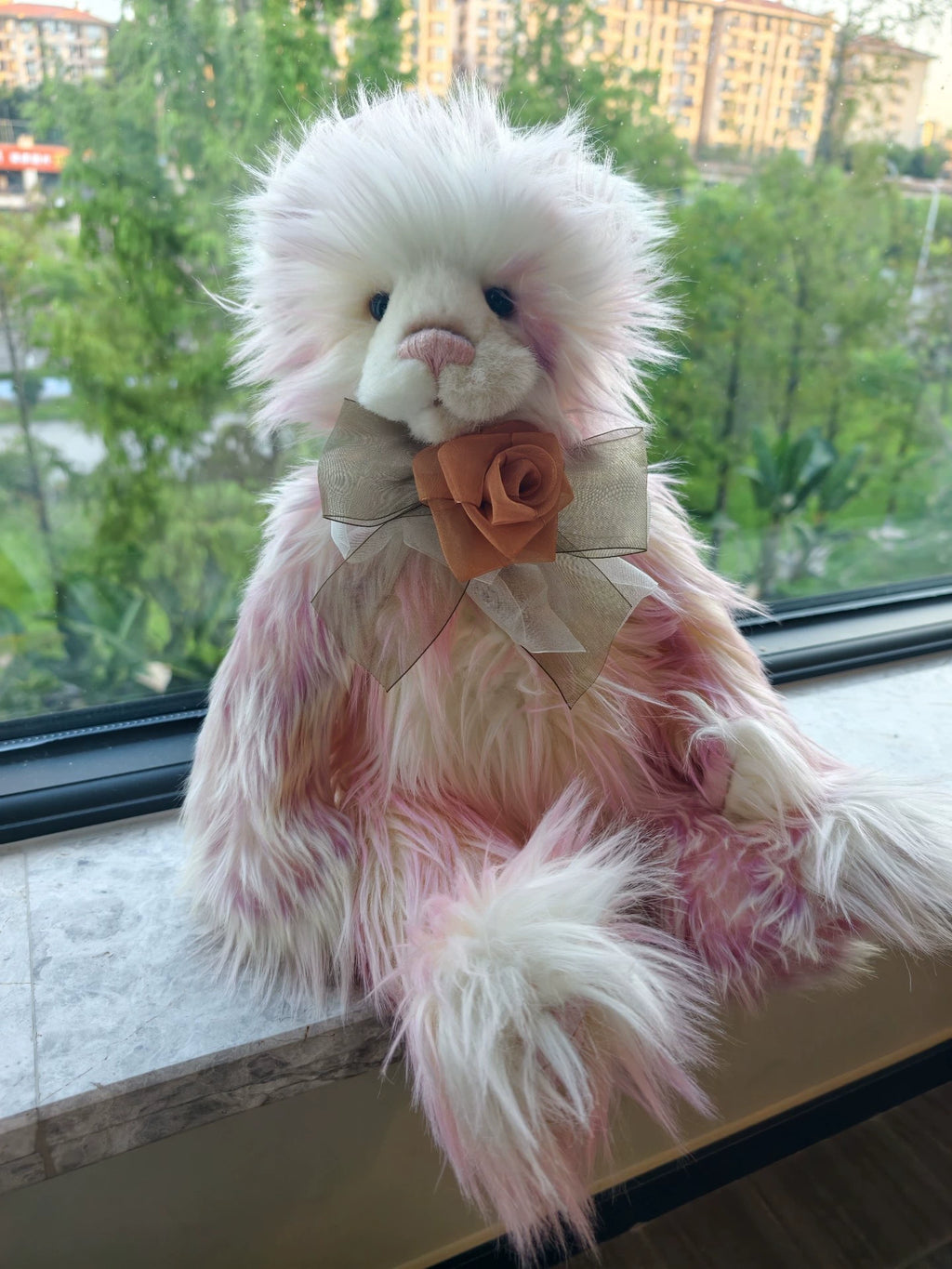 260926-toy-34 Charlie Bears UK Charlie Bear Pink and White Gradient Sandra Almost Interested in vi 2022 New