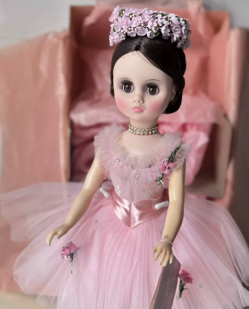 040926-doll-98 Antique Madame Alexander Doll Pink Ballet Dress High