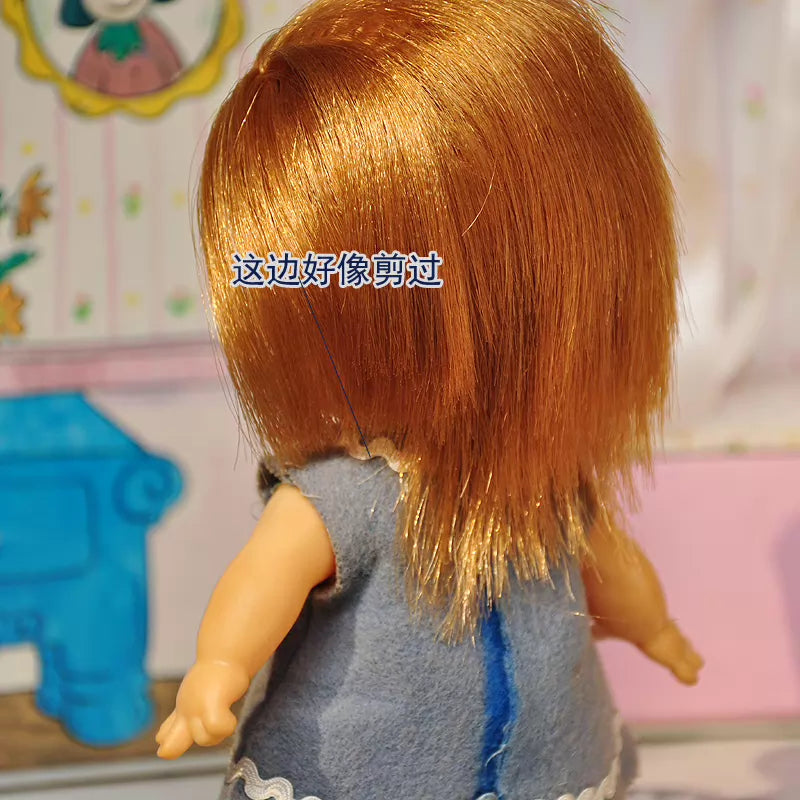 040926-doll-79 Spot Antique Doll Japanese Showa Vintage Gum Leather Licking Doll