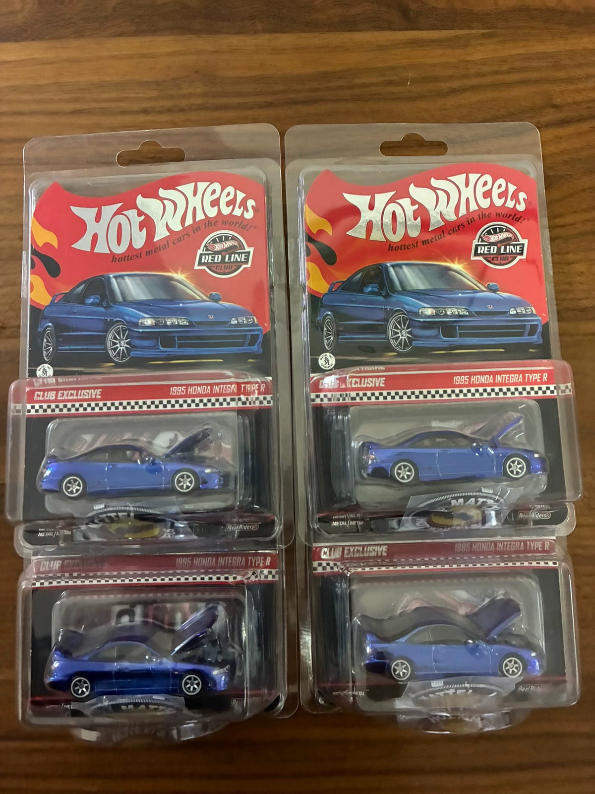 250926-toy-54 Hot Wheels RLC Red Line Club Series 25-year member car Exclusive Honda Integra Type H 1995