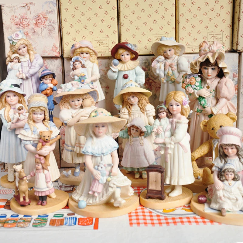 040926-doll-21 Antique Soup Doll Victorian Style Vintage Little Girl Doll Ceramic Ornament