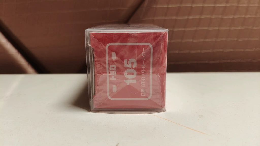 150926-toy-44 Tomica Tomica red and white box new car sticker 105 Nissan GT-R police car Nissan GT-R police car