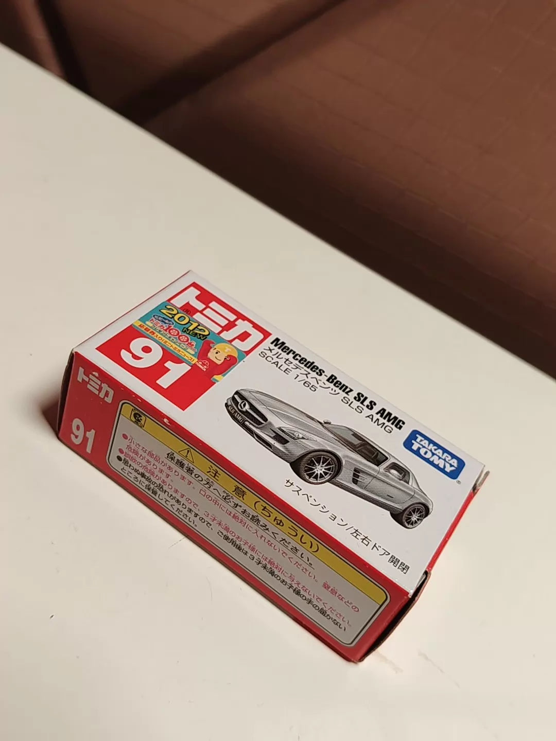 150926-toy-45 Tomica out-of-print red and white box new car sticker 91 Mercedes-Benz SLS AMG Mercedes Benz SLS AMG