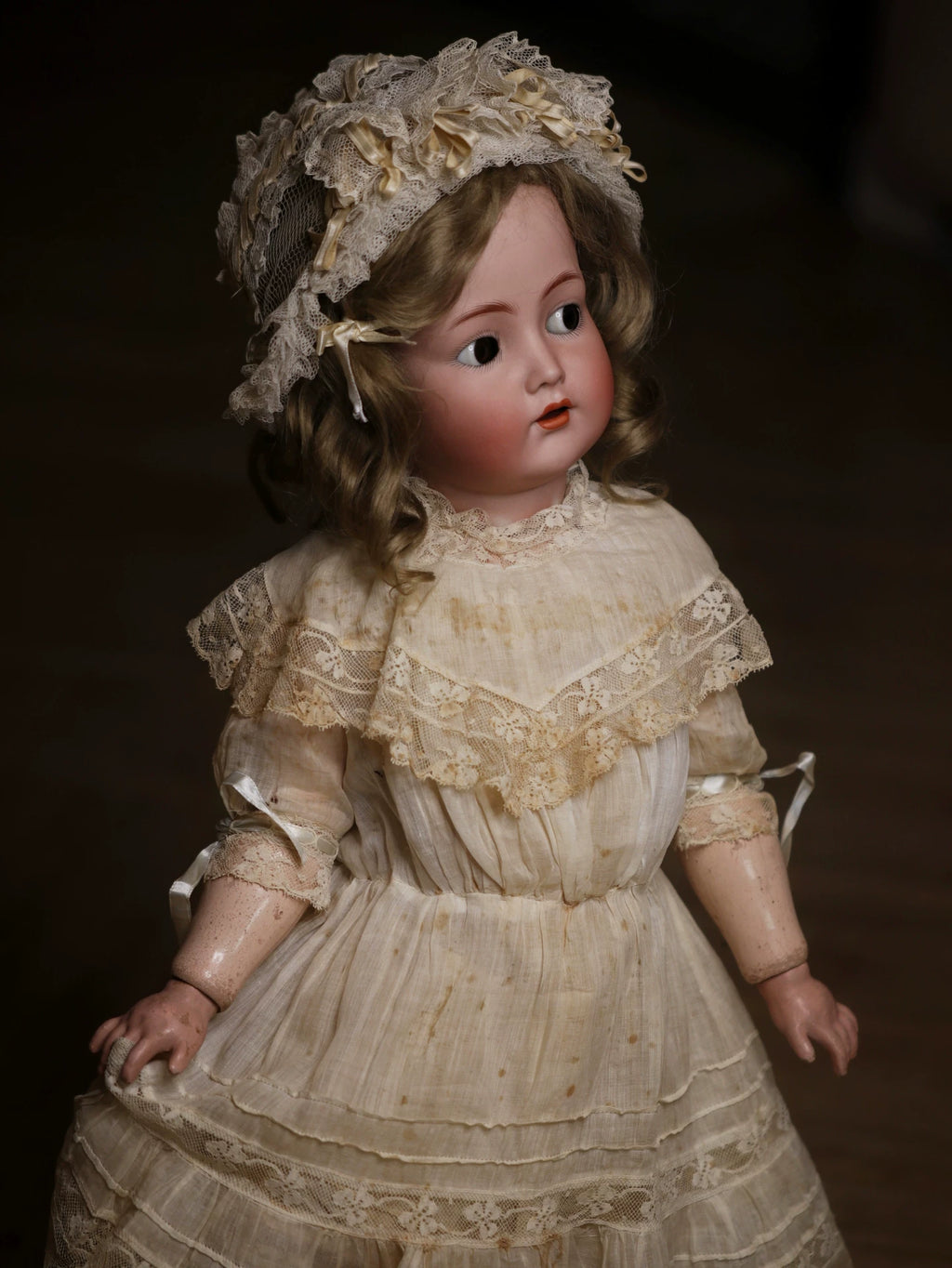 031026-toy-1 bisque doll 117n German antique ceramic with sound mechanism