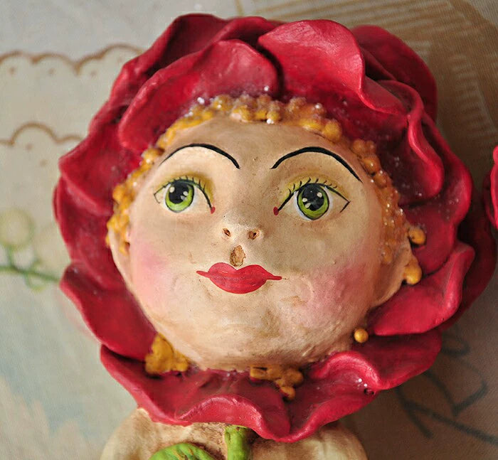 040926-doll-240 Spot Filipino Artist Pulp Doll Pink Clown Red Roses