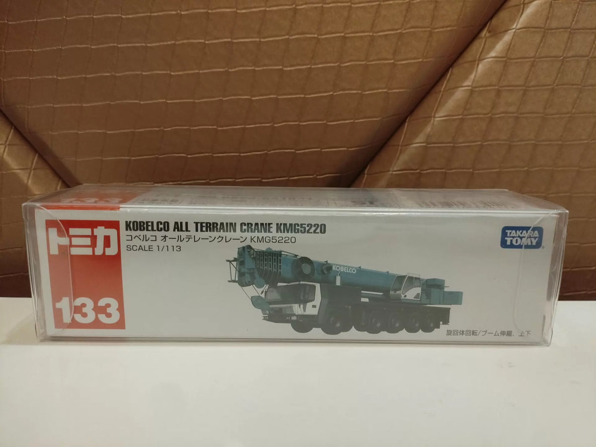 150926-toy-57 Tomica long car No. 133 Kobelco all terrain crane KMG5220