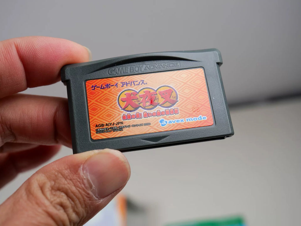 120926-toy-33 gBA game, Inuyasha, medieval original cassette, as shown in the picture, the box is full, the box is in poor condition, the function is normal, and the transparent protective box is delivered free of charge.